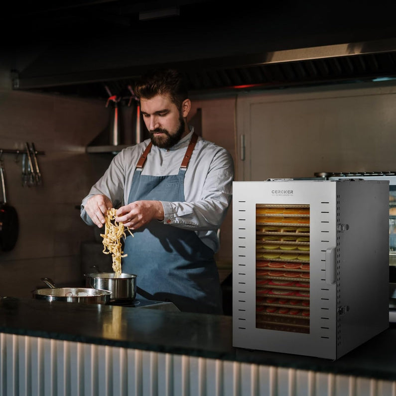 Commercial Food Dehydrator 16 Trays 1500W 70-190 F Large