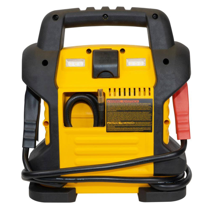 DW 1400 Peak Amp Portable Car Jump Starter with Digital Compressor