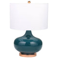 50098-01 26 in. Glass Round Genie Table Lamp Green