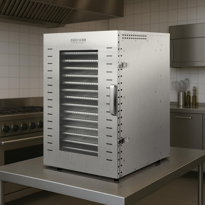 Commercial Food Dehydrator 16 Trays 1500W 70-190 F Large