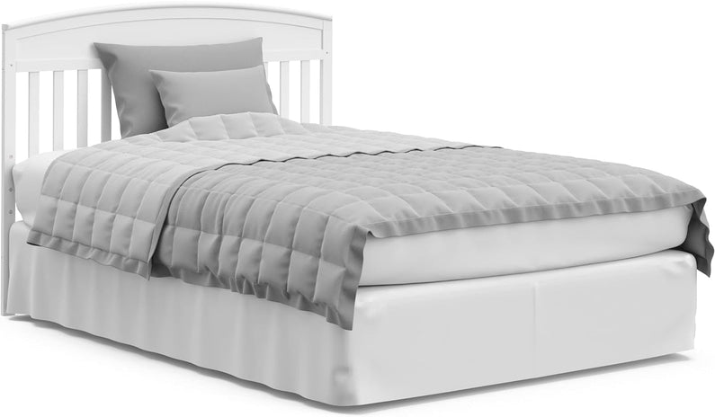 5-in-1 Convertible Baby Bed (with drawers, white) - Green Guardian Gold Certification, built-in baby bed storage drawer, convertible to toddler bed, day bed and full-size bed