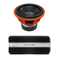 Car Audio 15" 2Ohm Subwoofer STU-1546-D2&Monoblock Amp Package New