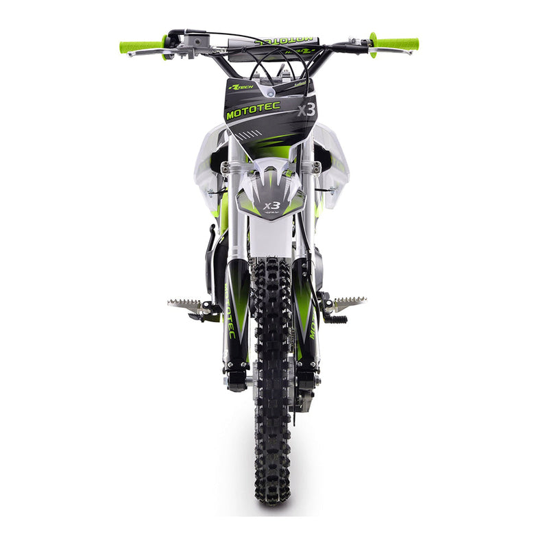 MOTOTEC X3 125CC 4-Stroke Green Gas-Powered Dirt Bike (95731462)