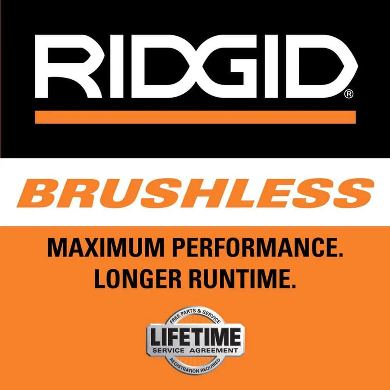 RIDGID 18V Brushless Cordless 4-1/2 in. Paddle Switch Angle Grinder with (2) 4.0 Ah Batteries, Charger, and Bag R86047B-AC93044SBN