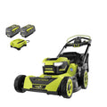 Ryobi 40V HP Brushless 21-in Self-Propelled AWD Lawn Mower Whisper Series ncludes (2) 6.0Ah Batteries and Charger