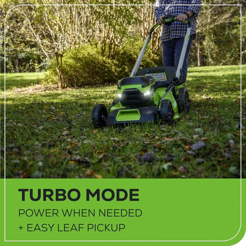 60V 21 Cordless (Self-Propelled) Lawn Mower , 2 x 4.0Ah Batteries and Dual Port Rapid Charger
