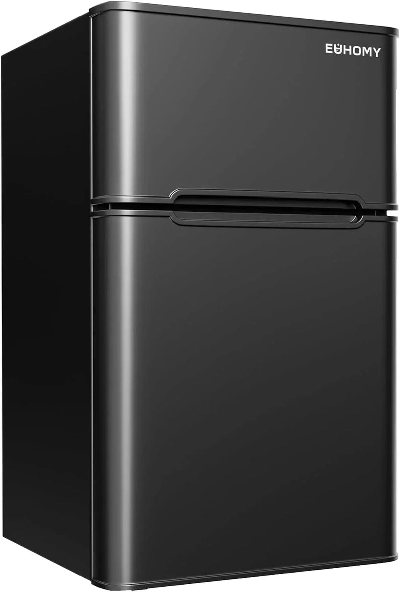 3.2 Cu.Ft Mini Fridge with Freezer 2-Door Compact Refrigerator for Bedroom, Dorm, Office or Apartment, Silver3.2 Cu.Ft Mini Fridge with Freezer 2-Door Compact Refrigerator for Bedroom, Dorm, Office or Apartment, Silver