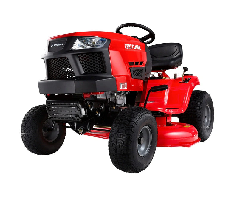 Craftsman T110 42-in Riding Lawn Mower 17.5 HP Briggs & Stratton Engine 7-Speed Transmission Model 13AN77XS093