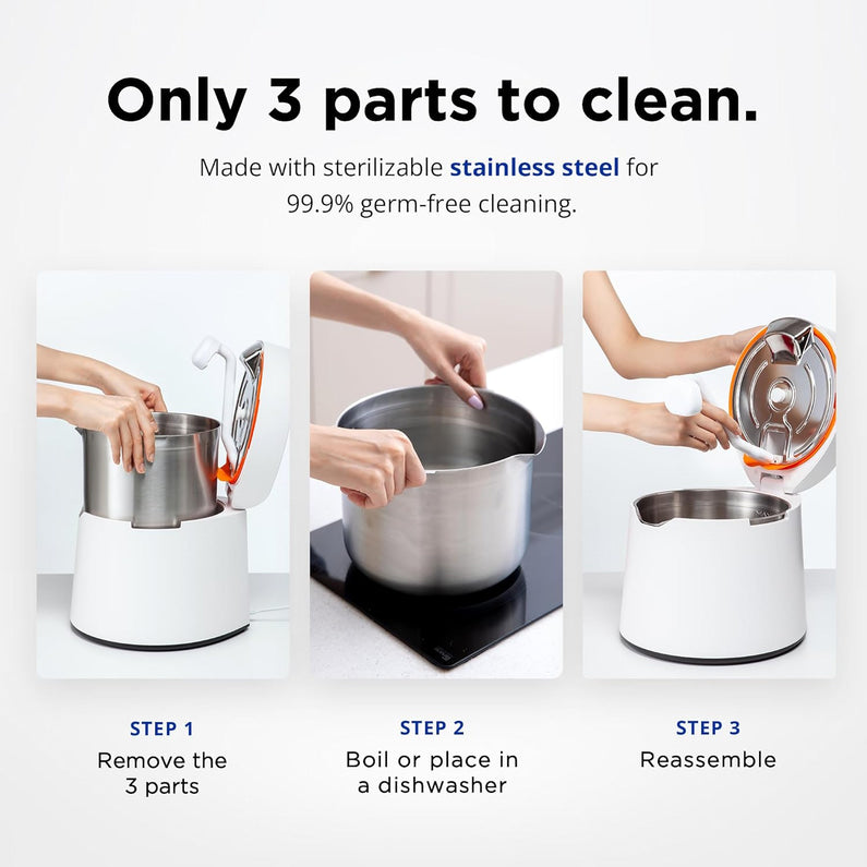Carepod 31S Stainless Steel Humidifier, 1Gal/4L, Quiet, Filter-Free