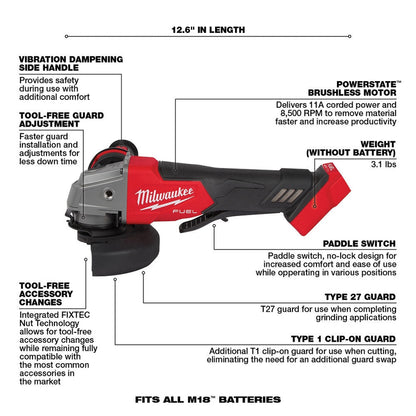 18V M18 FUEL Lithium-Ion Brushless Cordless 7-Tool Combo Kit 5.0 Ah