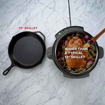 Instant Vortex Plus 6QT ClearCook Air Fryer, Clear Windows, Custom Program Options, 6-in-1 Functions, Crisps, Broils, Roasts, Dehydrates, Bakes, Reheats, from the Makers of Instant Pot, Black