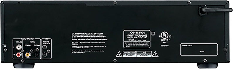 Onkyo DXC390 6-Disc CD Changer, Black