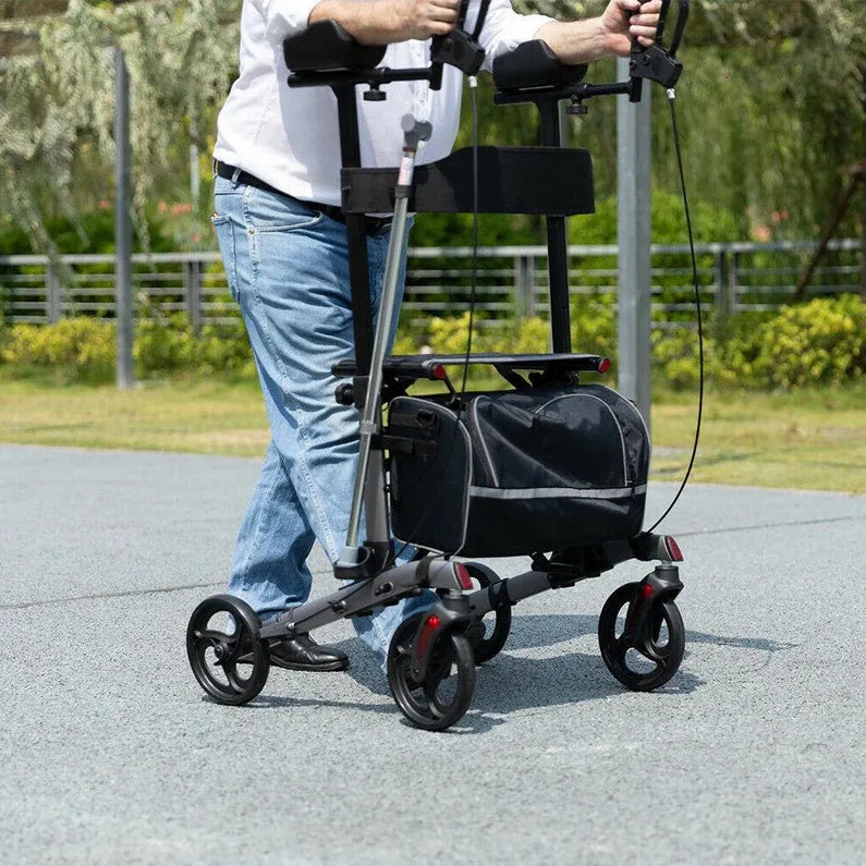 Heavy Duty Standing Upright Rollator Senior Walker
