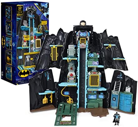 Batman, Bat-Tech Batcave, Giant Transforming Playset with Exclusive 4 Batman Figure and Accessories