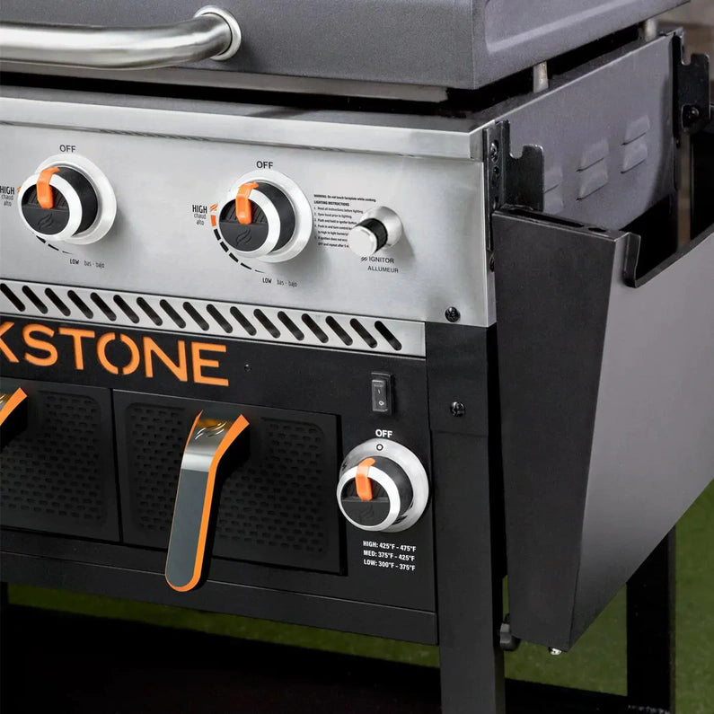 Clearance Sale,Blackstone 2-Burner 28" Griddle with Electric Air Fryer and Hood