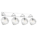 63131LED'sP-MSS/CLR 4 Light Wall / Vanity in Mirrored