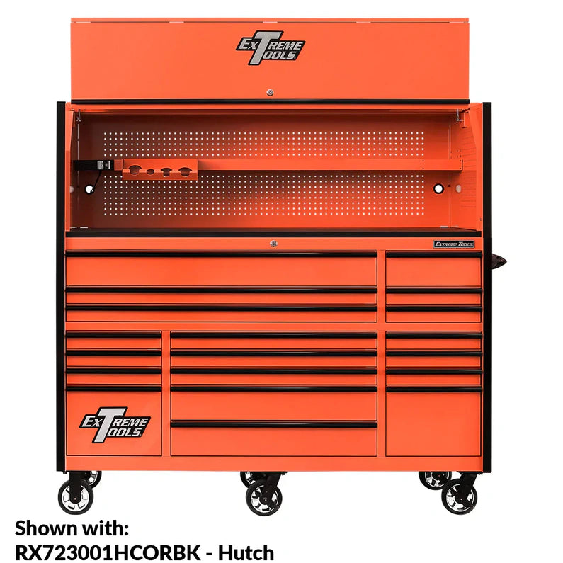 Extreme Tools RX250 Series 72-in x 30-in Roller Cabinet 19-Drawer 250 lb Drawer Slides
