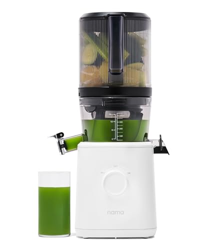 Nama J2 Cold Press Juicer Self Feeding for Hands Free Operation with Wide Mouth Hopper for Whole Recipe Loading, Zero Waste Masticating Juicer For More Juice, Less Pulp Easy Cleanup & Assembly: Home & Kitchen