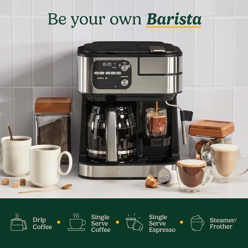 Coffeemaker 4-In-1 Coffee Center Barista Machine