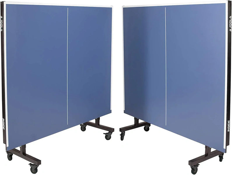 Inside Professional MDF Indoor Ping Pong Table with Quick Clamp Table Tennis Net and Post Set - 10 Minute Easy Assembly - Tournament Quality - Foldable with Single Player Playback Mode