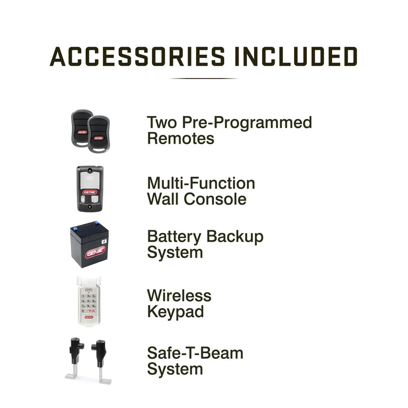 Chain Drive 750 3/4 HPc Garage Door Opener w/Battery Backup - Heavy Duty.
