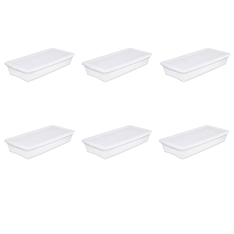 41 Quart Storage Box- White Case of 6
