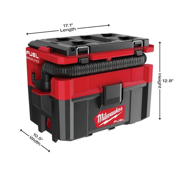 0970-20-48-11-1862 M18 FUEL PACKOUT 18-Volt Lithium-Ion Cordless 2.5 Gal. Wet/Dry Vacuum with (2) M18 HIGH OUTPUT 6.0 Ah Batteries