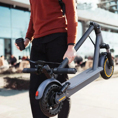Electric Scooter, 350W/500W Powerful Motor, 8.5"/10" Solid Tires, 19/22Mph, 28/21/12 Miles Range,Dual Braking