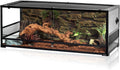REPTI ZOO 67 Gallon Reptile Terrarium, Sliding Glass Doors, 48"x18"x18"