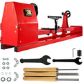 Mophorn Wood Lathe 14" x 40", Benchtop Wood Lathe with 3 Chisels