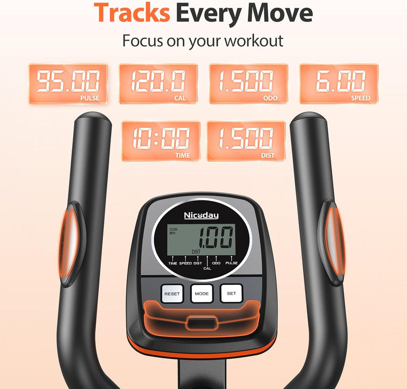 Niceday Elliptical Machine, 15.5 20IN Stride, 16 Levels, 500LB Capacity