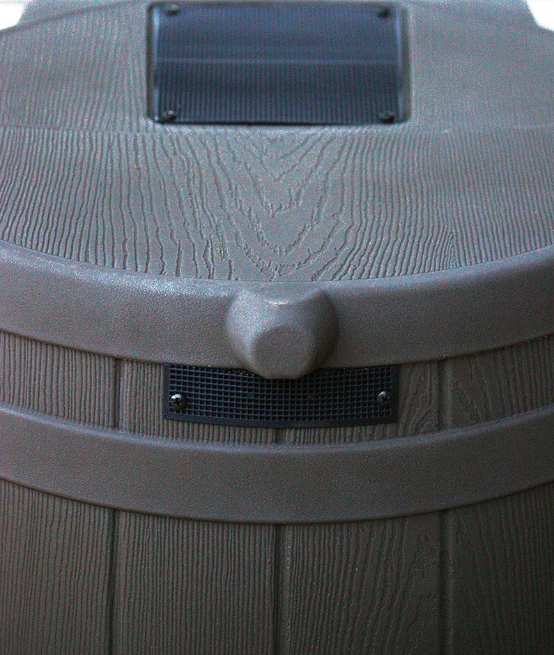 Good Ideas Rain Wizard 50 Gallon Plastic Outdoor Home Rain Barrel Water Storage Collector