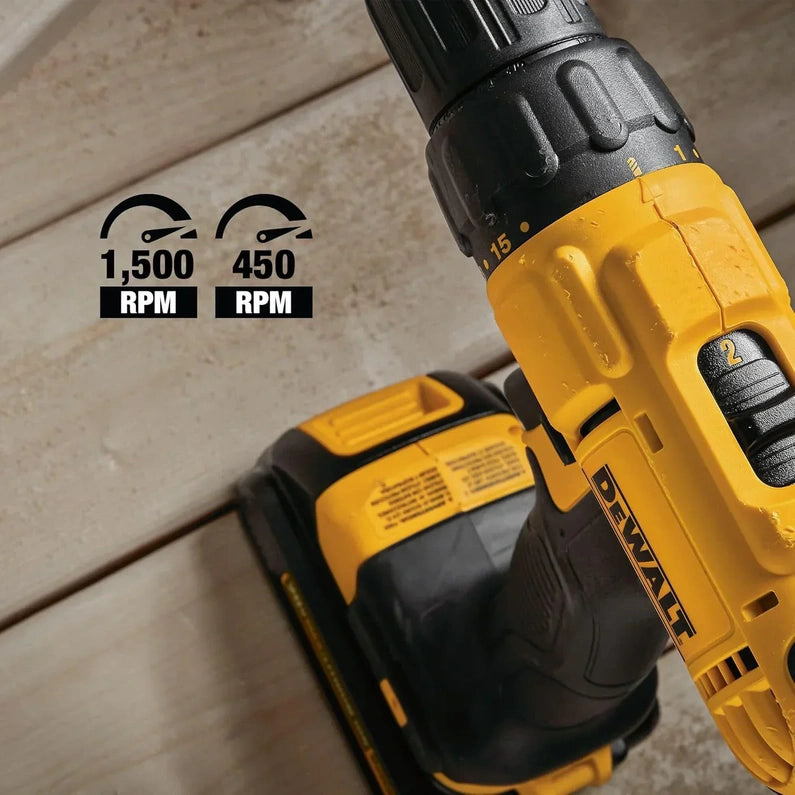 20V MAX Cordless Drill and Impact Driver, Power Tool Combo Kit with 2 Batteries and Charger