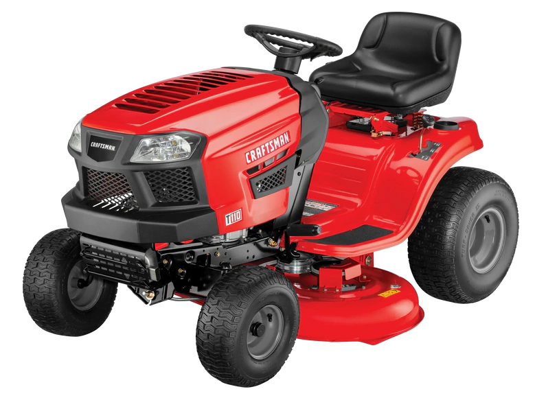 Craftsman T110 42-in Riding Lawn Mower 17.5 HP Briggs & Stratton Engine 7-Speed Transmission Model 13AN77XS093