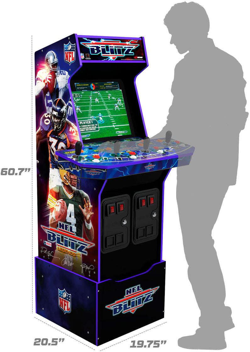 Arcade1Up – NFL Blitz Arcade with Riser and Lit Marquee – Multi