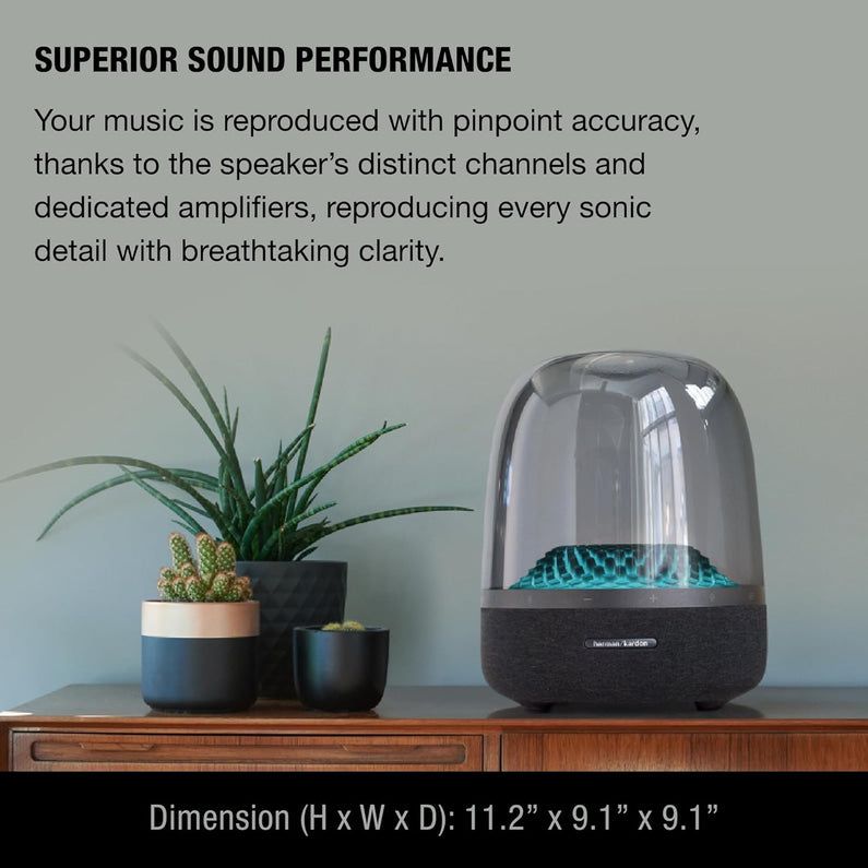 Bluetooth Home Speaker Superior Sound Quality 5 Diamond Effect Light Themes Made from Recycled Materials