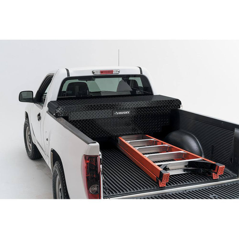 Husky 61.86 Matte Black Aluminum Low Profile Truck Box for Mid-Size Trucks