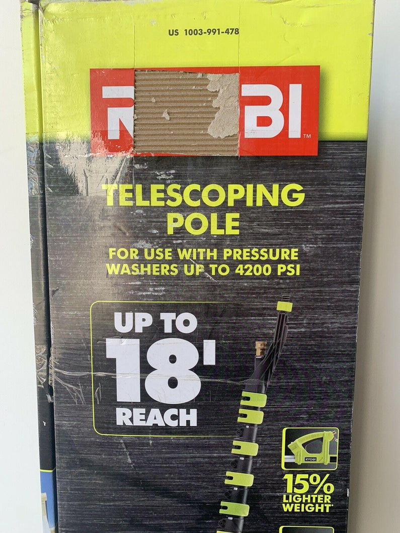 RYOBI RY31EP26 18 ft. Extension Pole for Pressure Washer up 4200psi