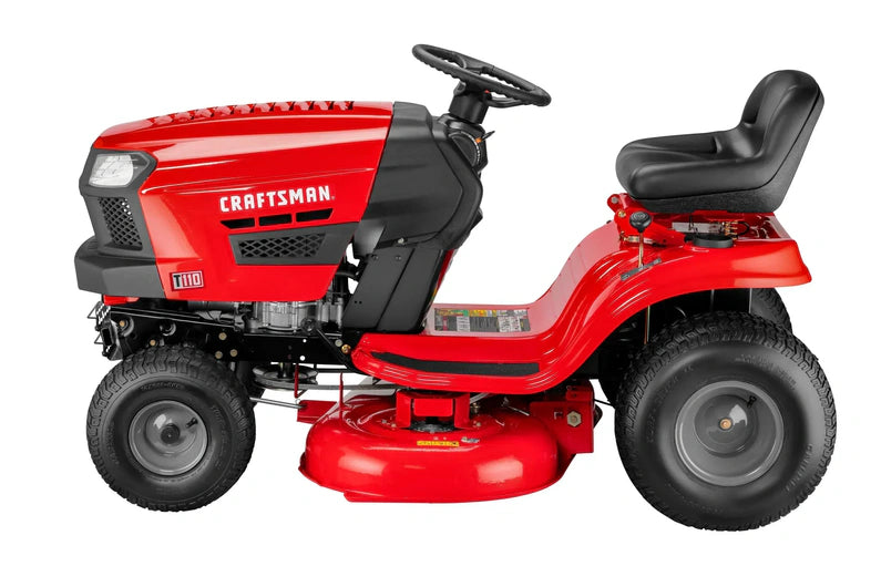 Craftsman T110 42-in Riding Lawn Mower 17.5 HP Briggs & Stratton Engine 7-Speed Transmission Model 13AN77XS093
