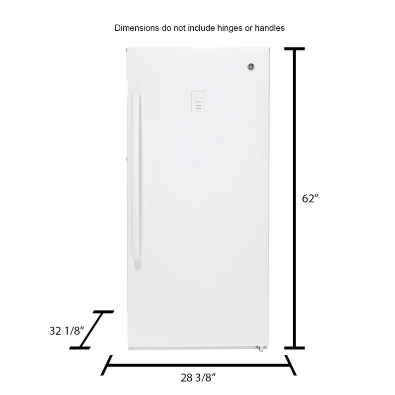 14.1 Cu. ft. White Frost-free Upright Freezer FUF14DLRWW