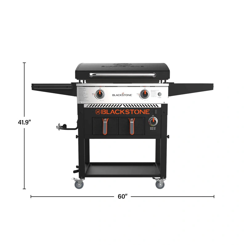 Clearance Sale,Blackstone 2-Burner 28" Griddle with Electric Air Fryer and Hood