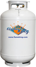 Flame King 420LB ASME Vertical Propane Tank, White