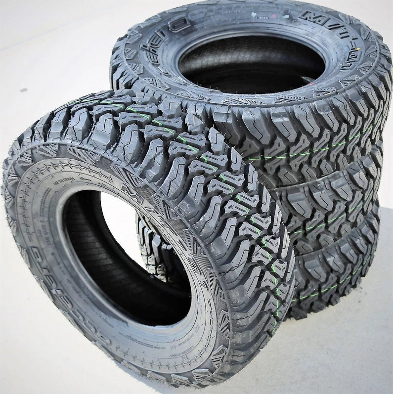 Pair of 2 (TWO) Accelera M/T-01 LT 235/75R15 Load C 6 Ply MT Mud Tires