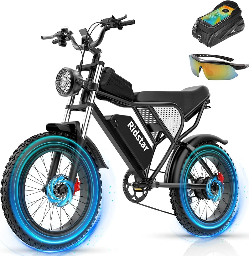 Electric Bike Q20, 2000W, 37Mph, 20" Fat Tires