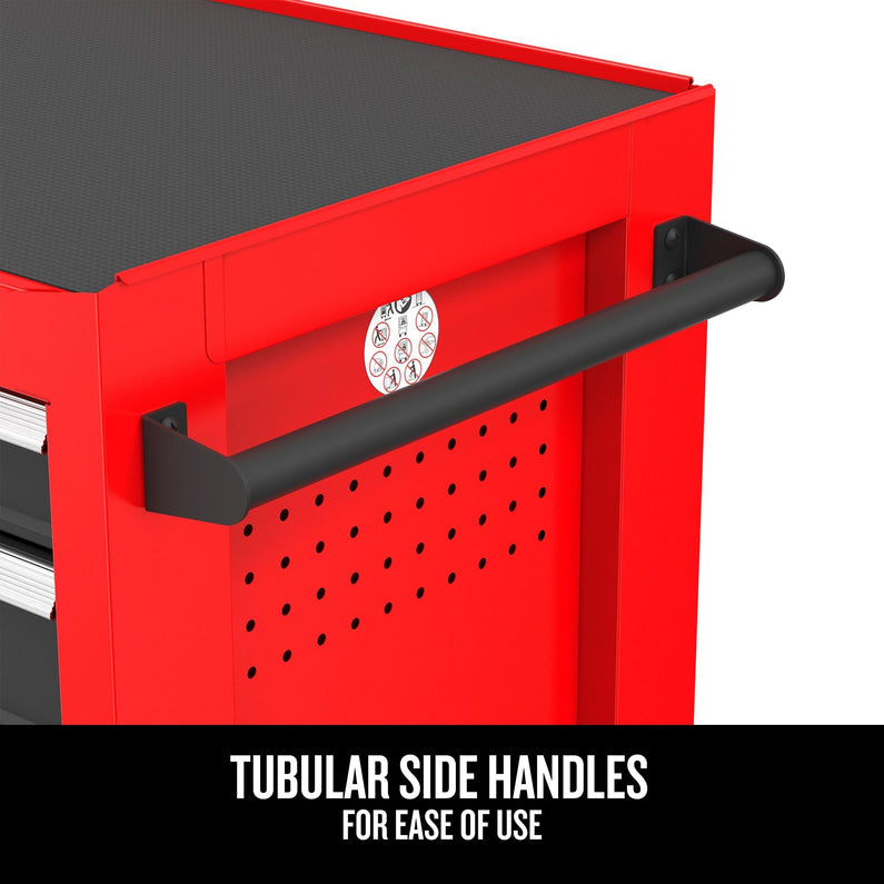 2000 Series 26-in W x 36.5-in H 5-Drawer Steel Rolling Cabinet (Red)