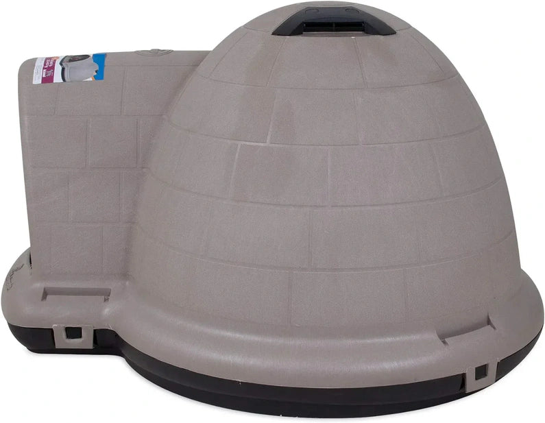 Petmate Indigo Dog House (Igloo Dog House, Made in USA with 90% Recycled Materials, All Weather Protection Pet Shelter) for XL Dogs 90 to 125 pounds, Made in USA