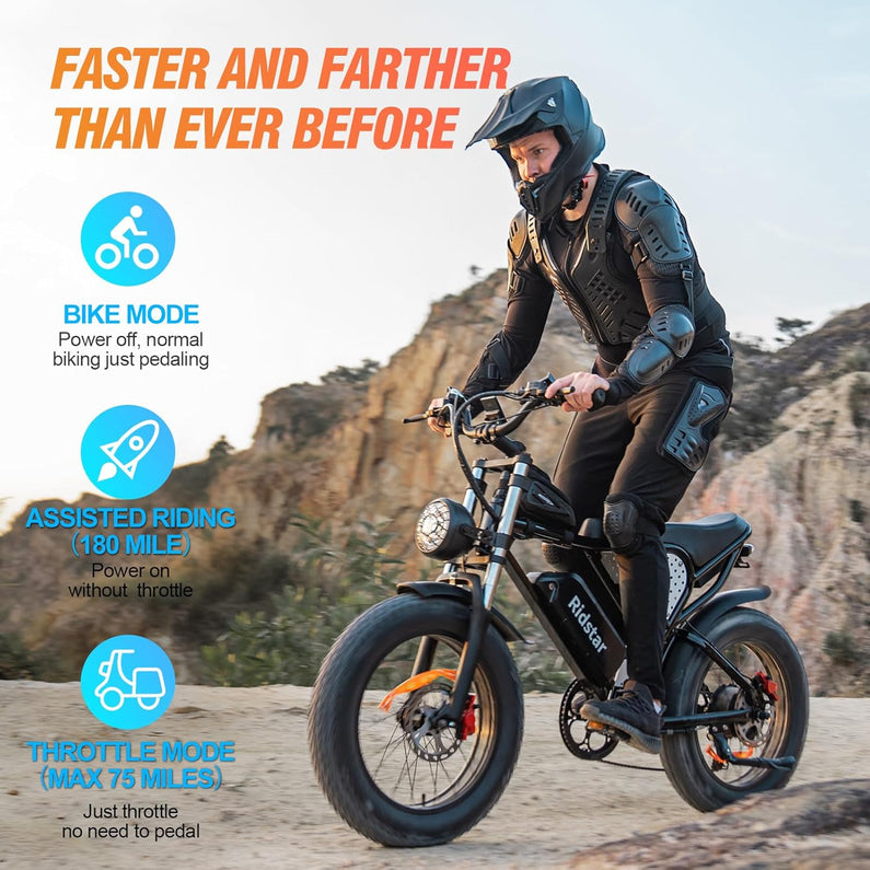 Electric Bike for Adults, 1000/2000W, 25-37Mph