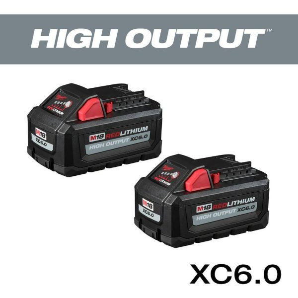 0970-20-48-11-1862 M18 FUEL PACKOUT 18-Volt Lithium-Ion Cordless 2.5 Gal. Wet/Dry Vacuum with (2) M18 HIGH OUTPUT 6.0 Ah Batteries