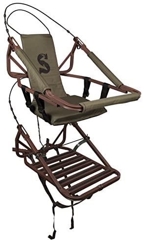 Summit Viper SD Climbing Treestand – Lightweight Aluminum, Foam Padded Seat, 300 lbs Capacity, Includes Safety Harness