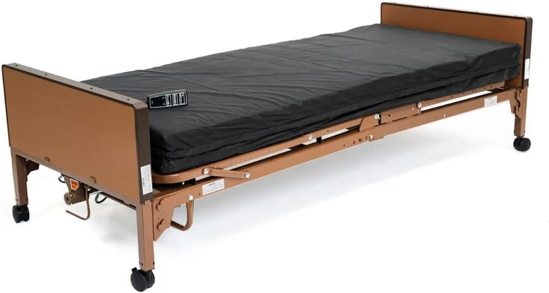 Fully Electric Hospital Bed Set, Foam Mattress, Half Rails